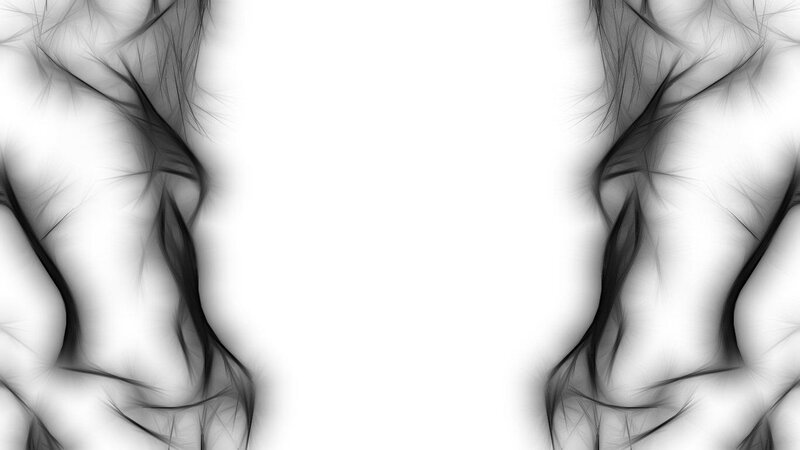abstract black and white fractal art