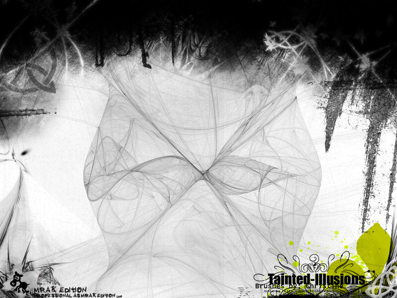 abstract black and white fractal art