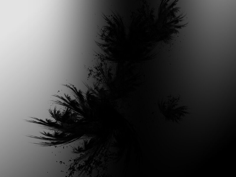abstract black and white fractal art
