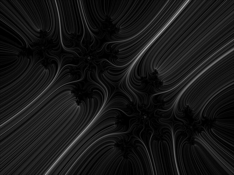Abstract black and white fractal pattern