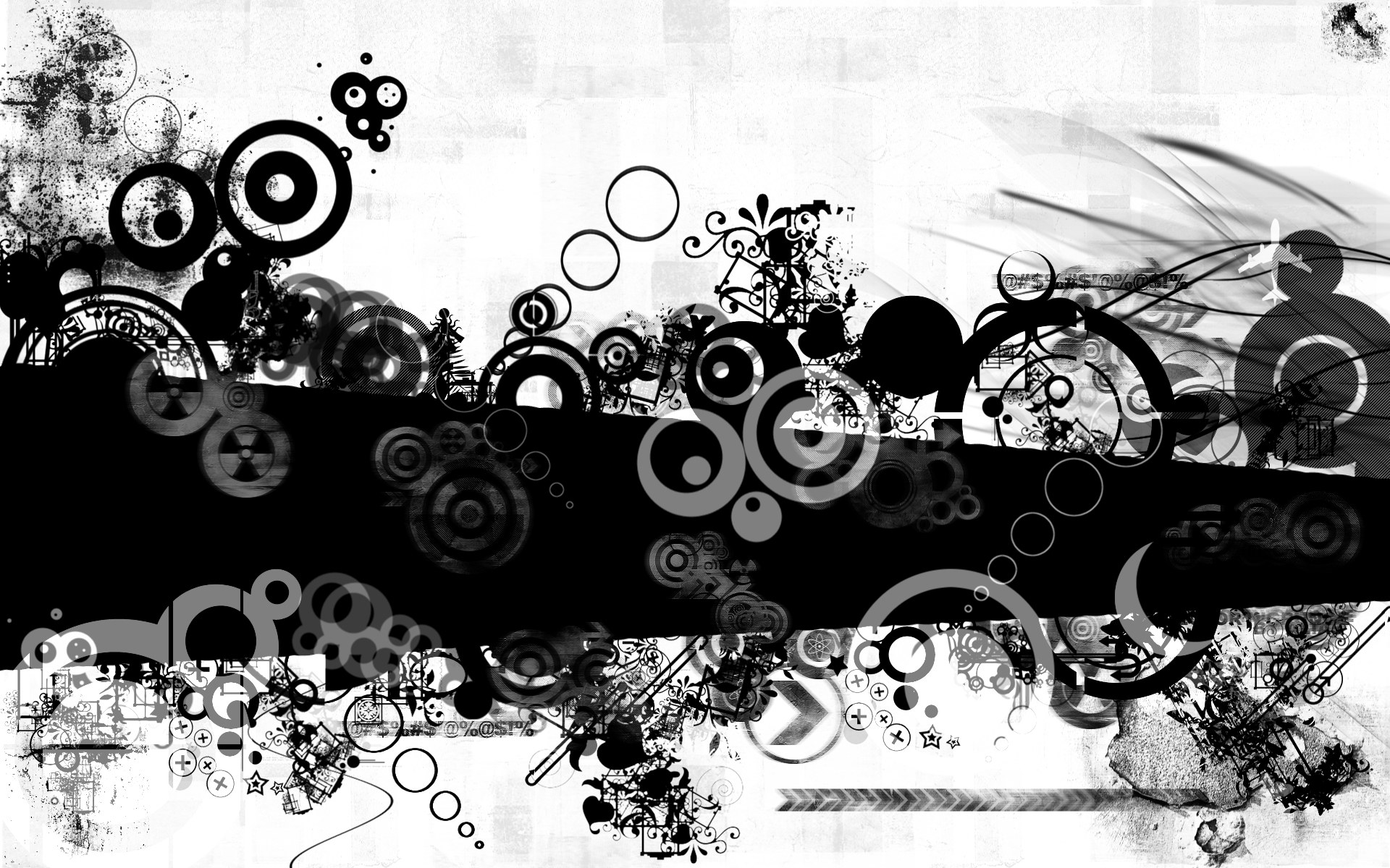 abstract black and white graphic