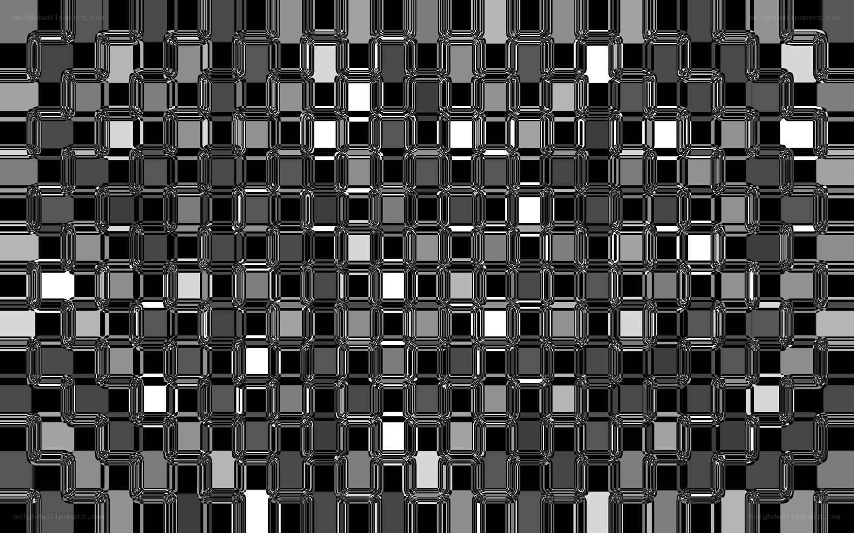 Abstract black and white grid pattern