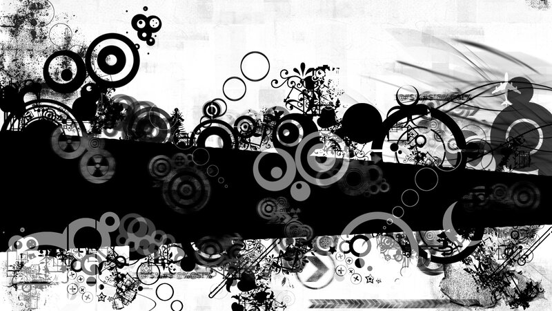 abstract black and white grunge art