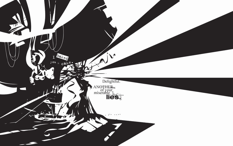 abstract black and white illustration