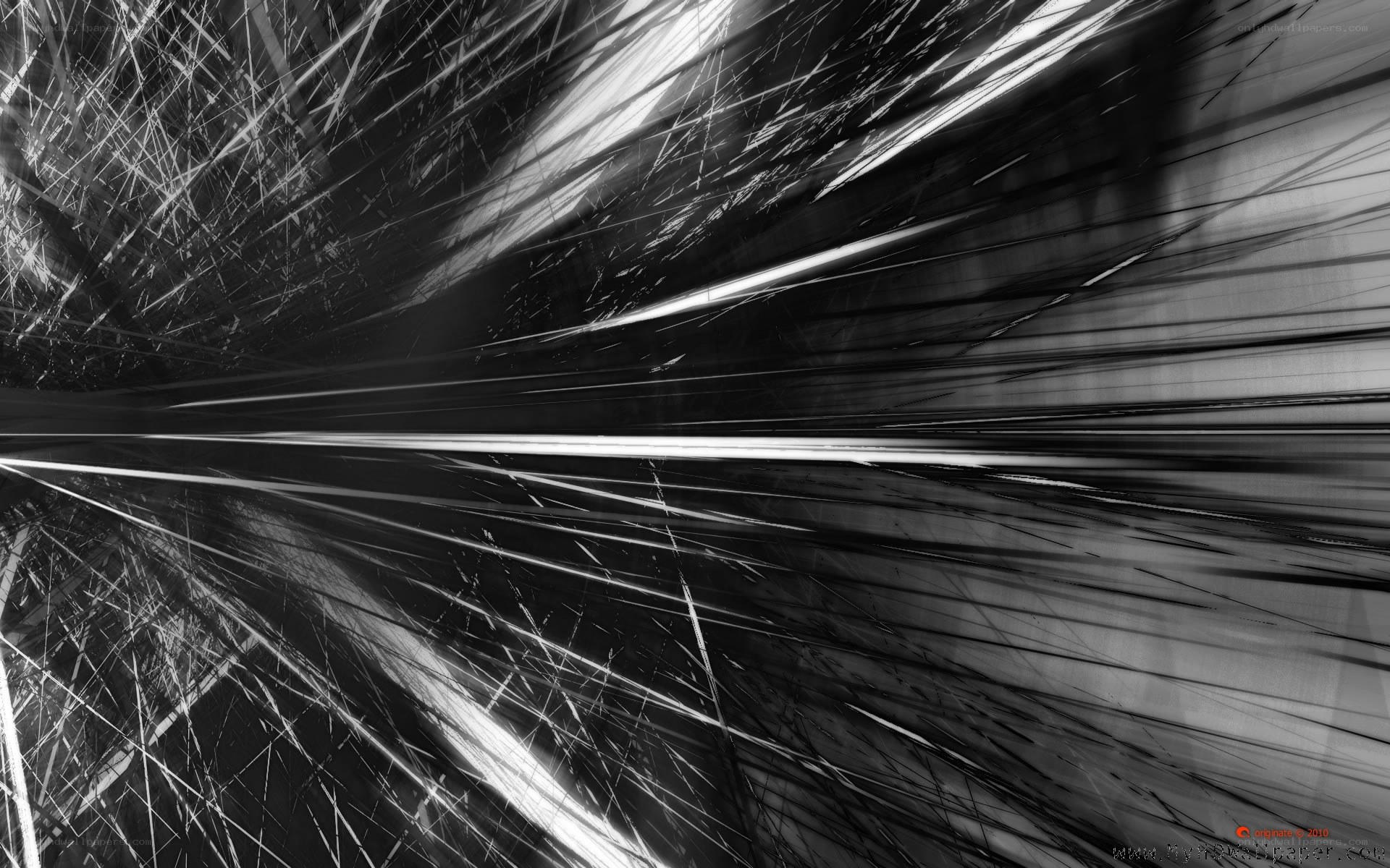 Abstract black and white lines