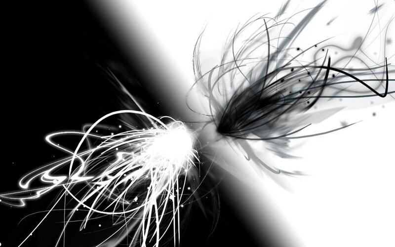 abstract black and white motion