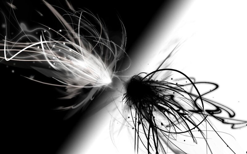 abstract black and white motion