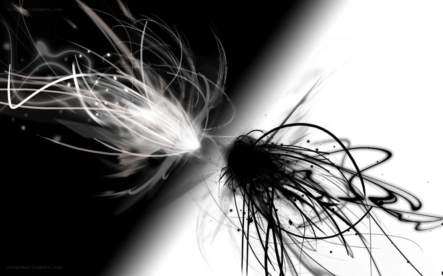 abstract black and white motion