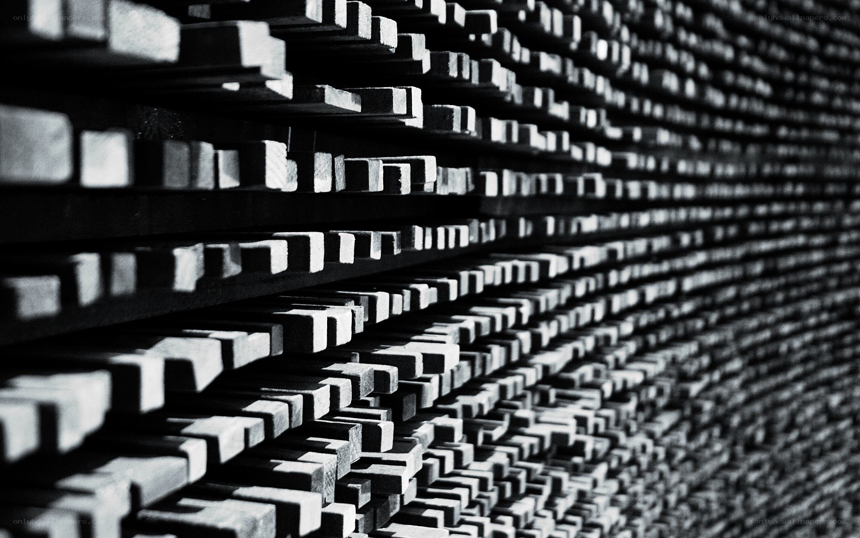 Abstract black and white pattern