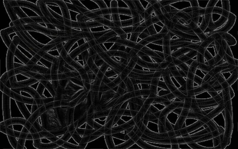 Abstract Black and White Pattern — Chaotic