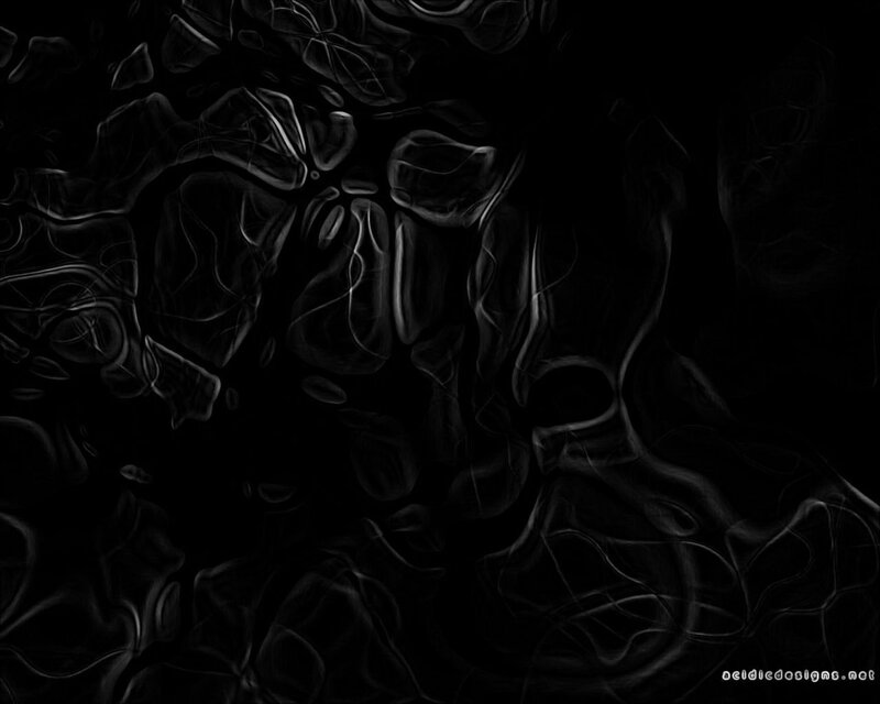 Abstract Black and White Pattern — Dark, Digital Art
