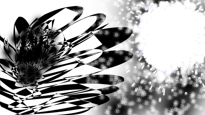 Abstract Black and White Pattern — Dramatic