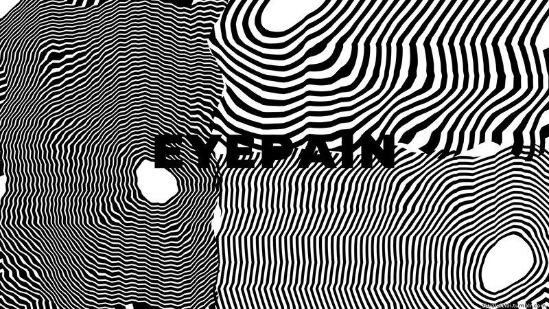 Abstract Black and White Pattern — Hypnotic, Text