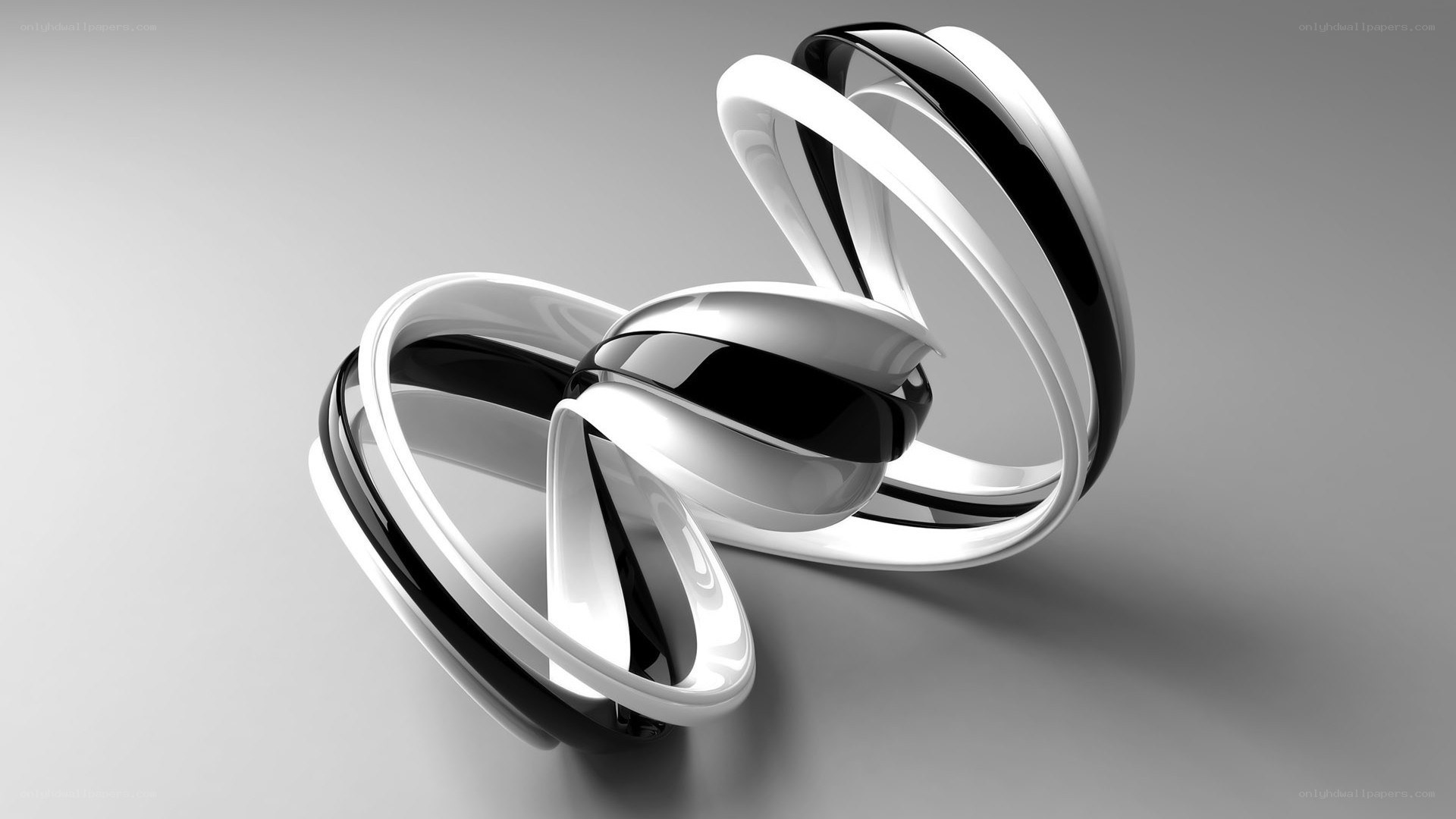 abstract black and white sculpture