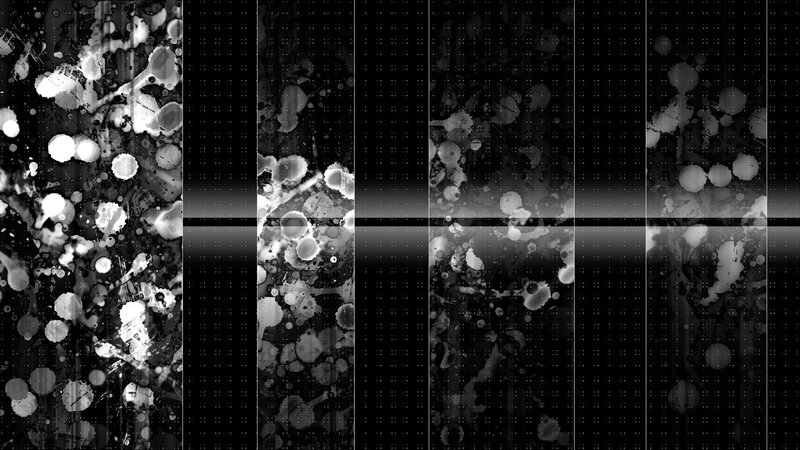 Abstract Black and White Splatters