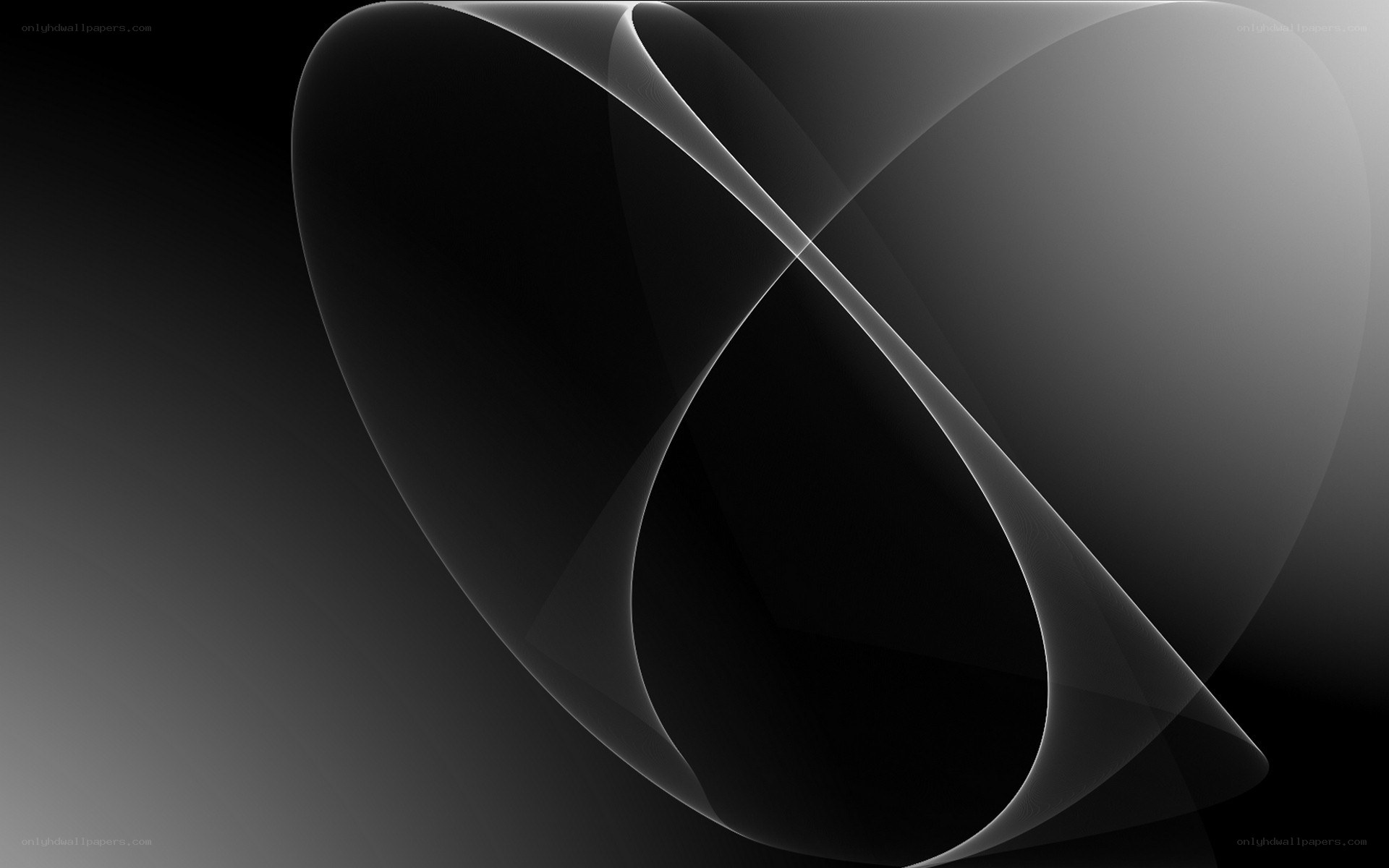 Abstract black and white swirl