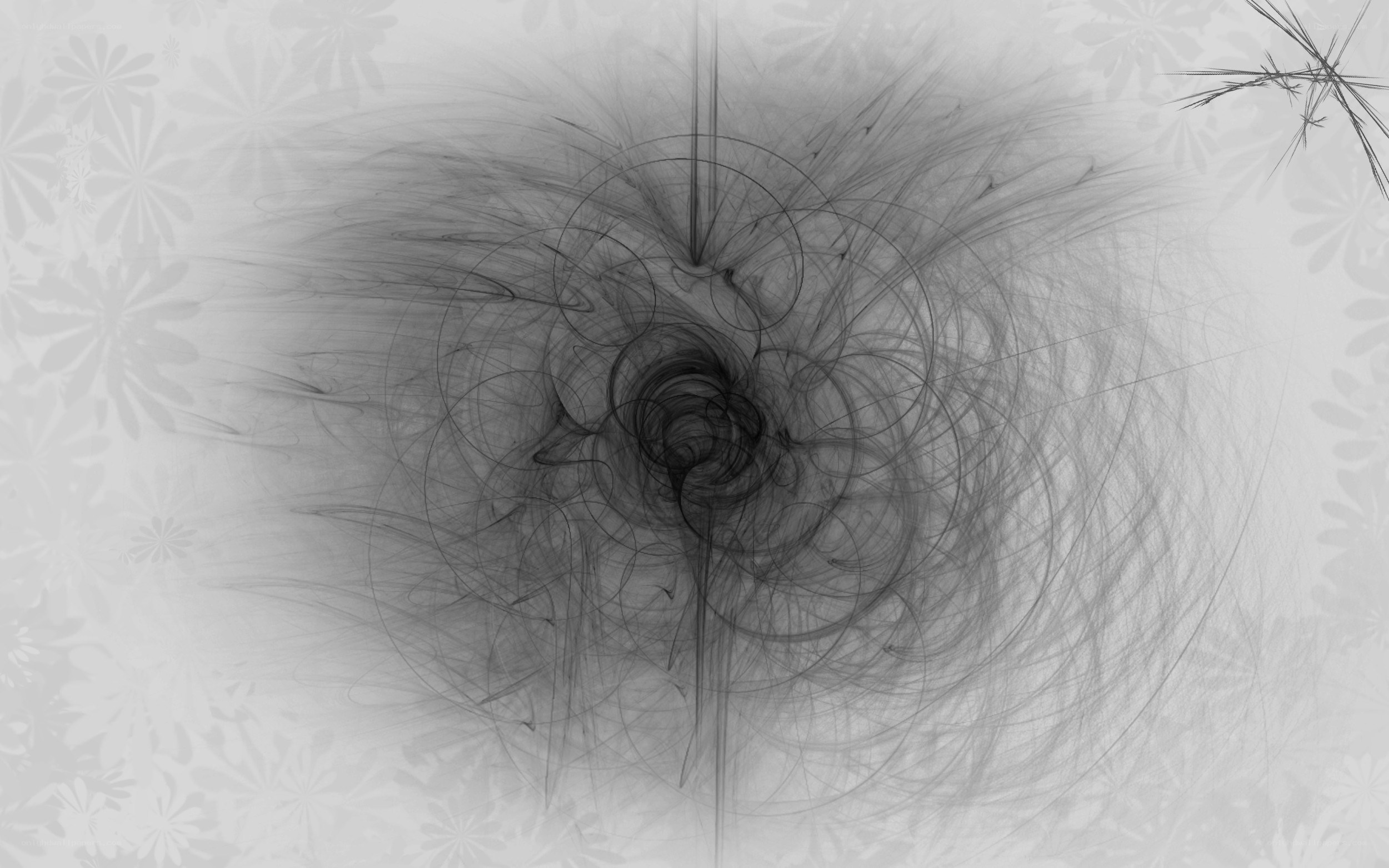 abstract black and white swirl