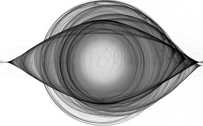 abstract black and white swirl
