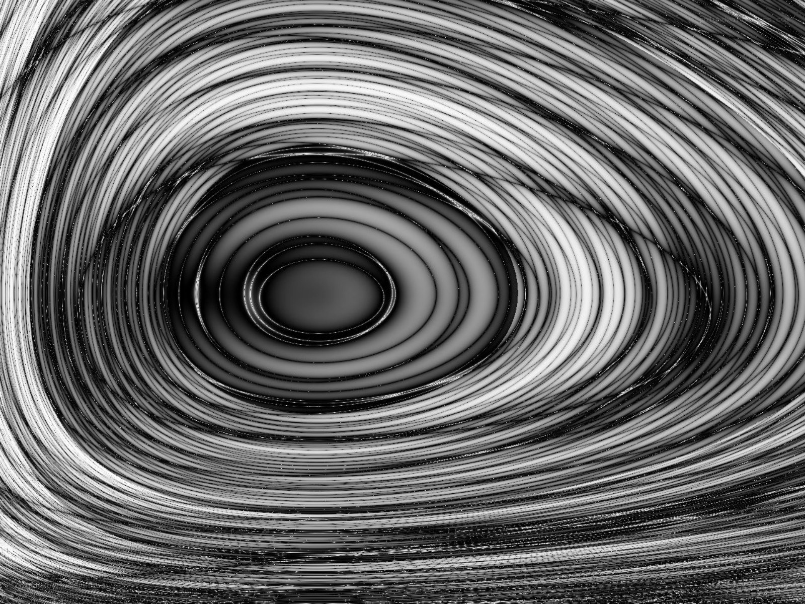 Abstract black and white swirl