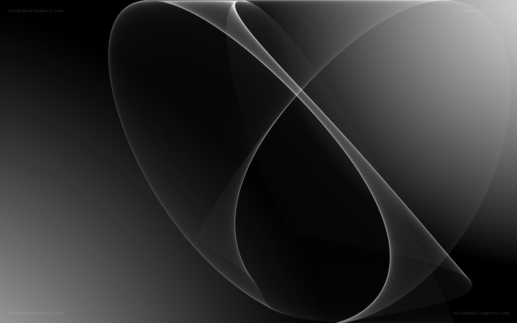 Abstract black and white swirl