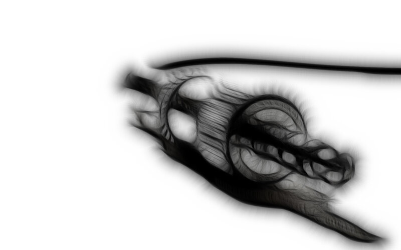 abstract black and white swirl