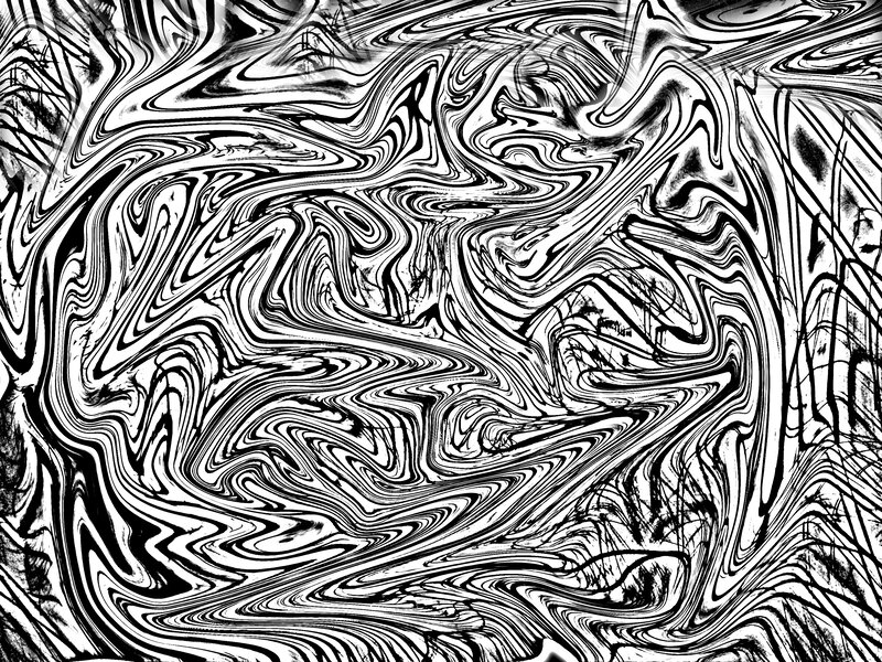 Abstract black and white swirls