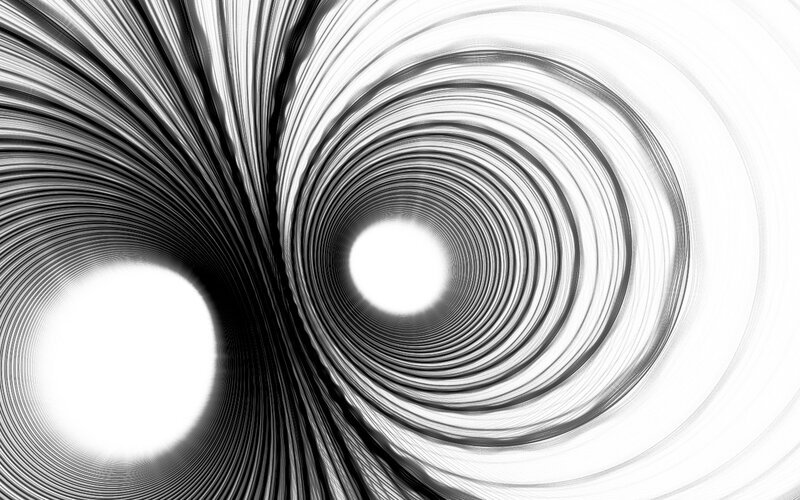 abstract black and white swirls