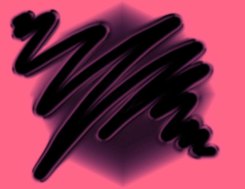 abstract black brush strokes
