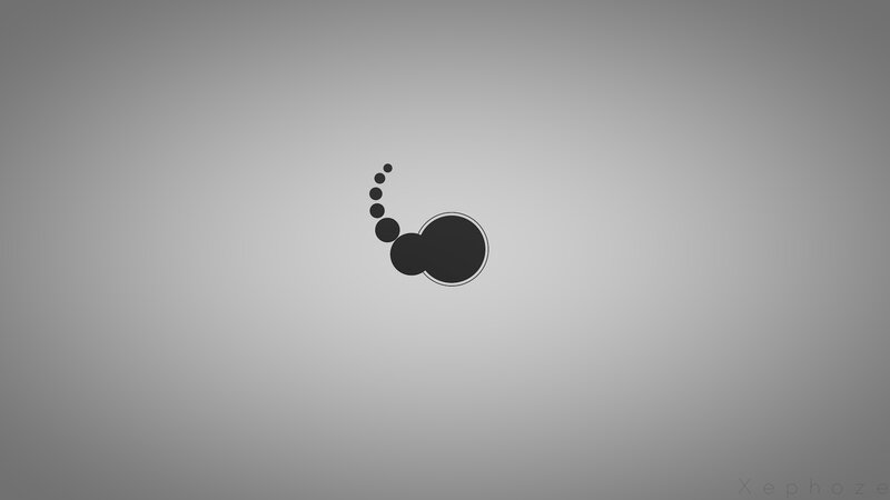 Abstract Black Circles — Gray