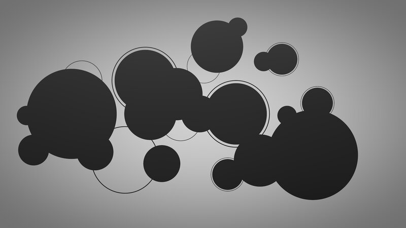 Abstract Black Circles