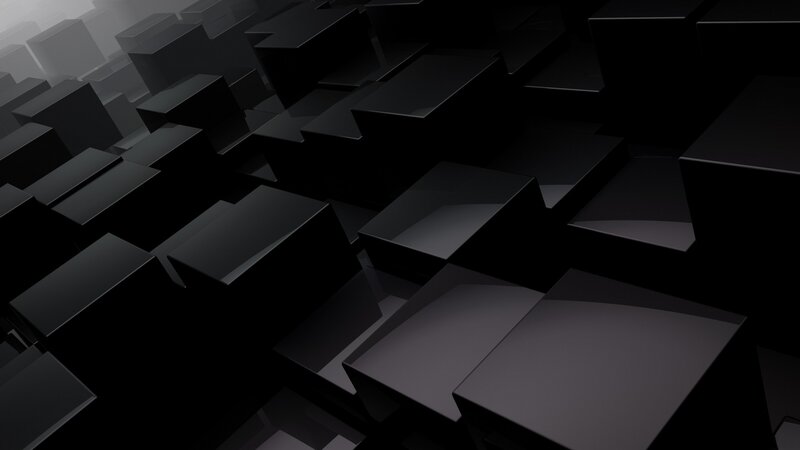 abstract black cubes pattern