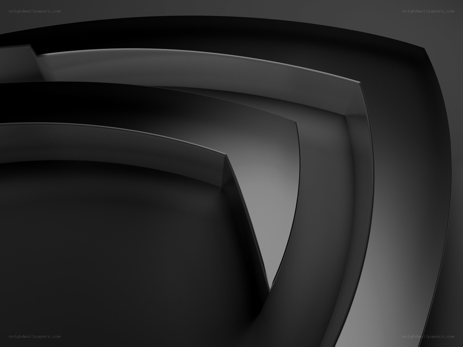 Abstract black geometric shapes
