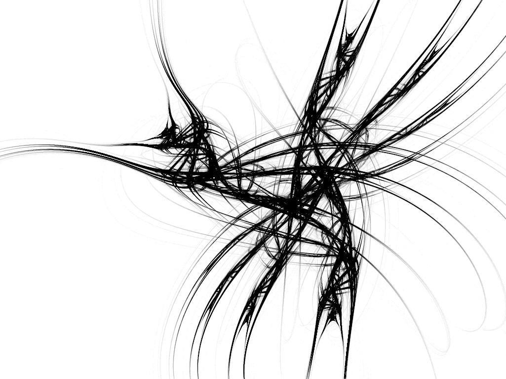 Abstract black line art