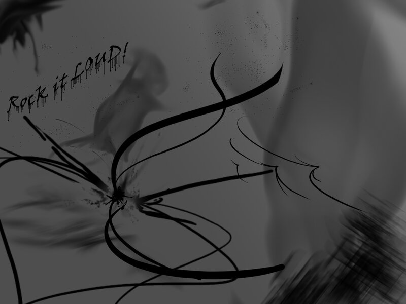 Abstract Black Lines — Dark