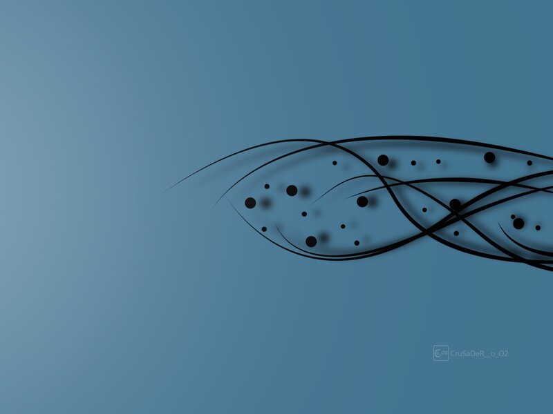 abstract black lines on blue