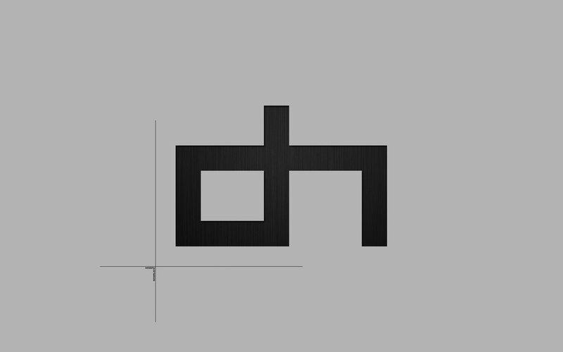 abstract black logo design