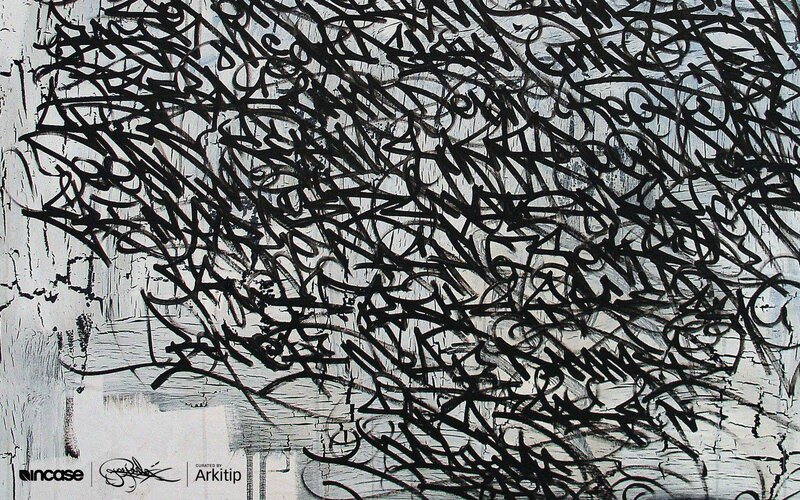 Abstract Black Scribbles