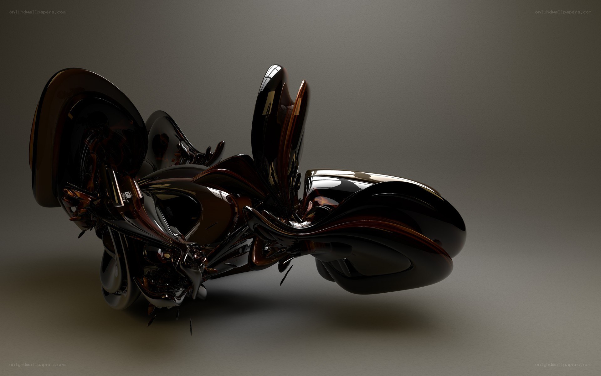 abstract black sculpture