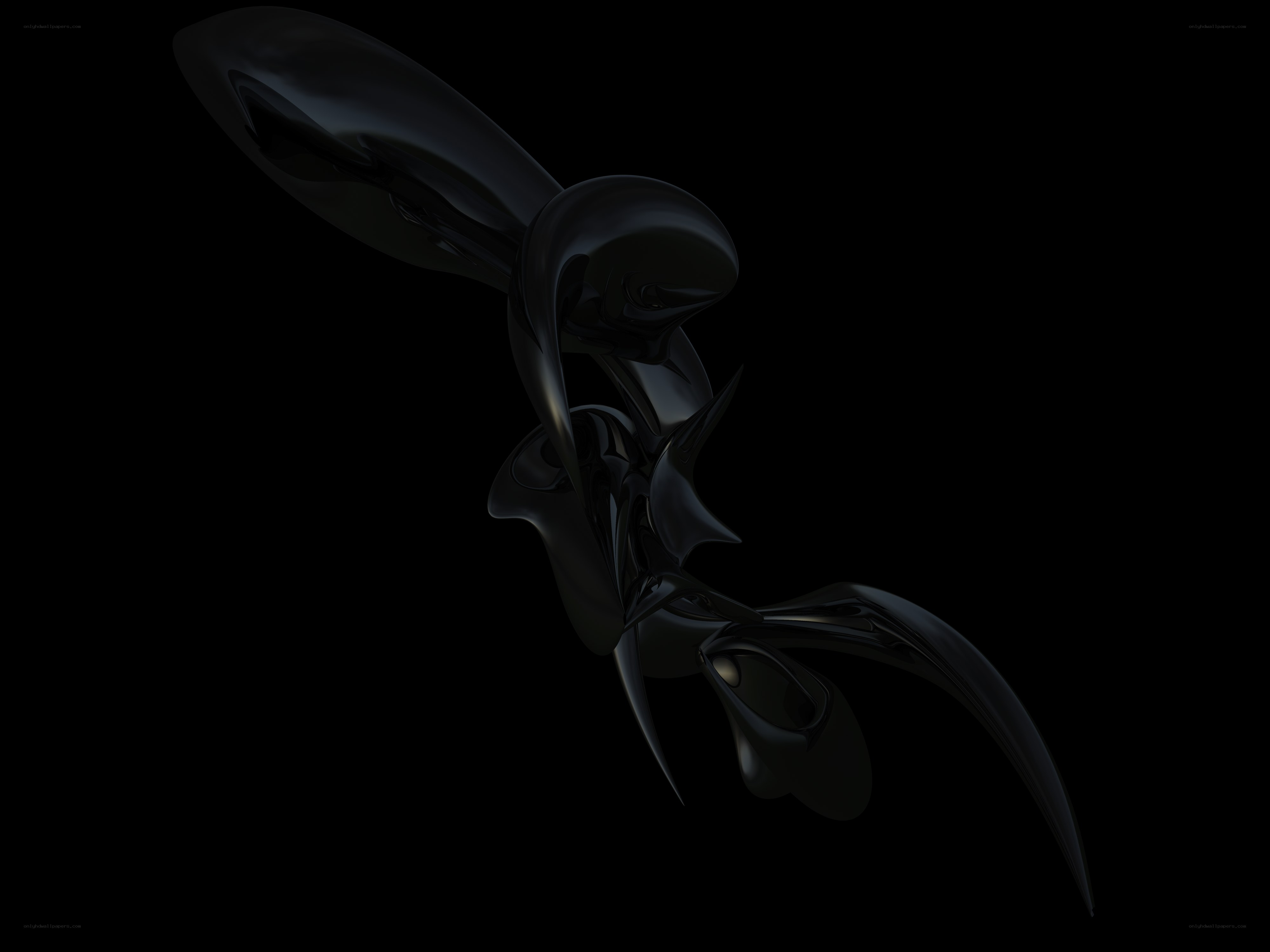 abstract black sculpture