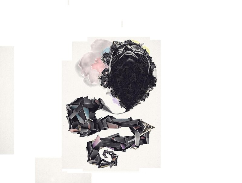 Abstract Black Sculpture — Dreamy