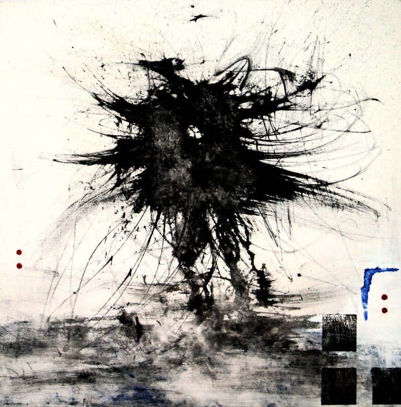 Abstract Black Splatter
