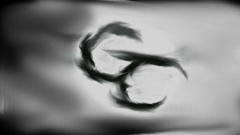 Abstract Black Swirl