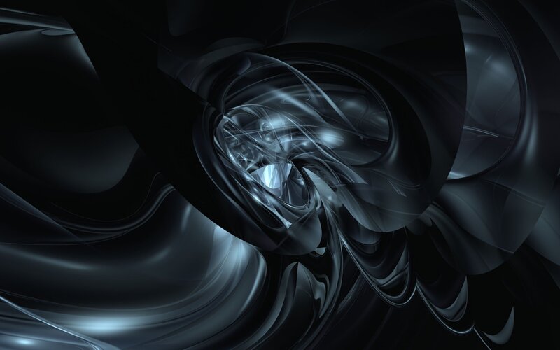 Abstract Black Swirls