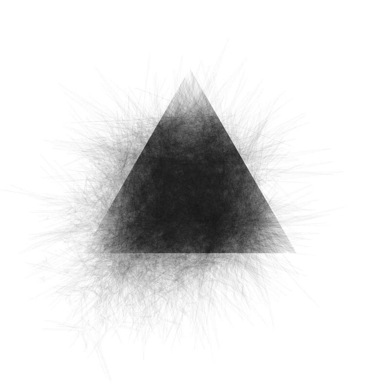 abstract black triangle