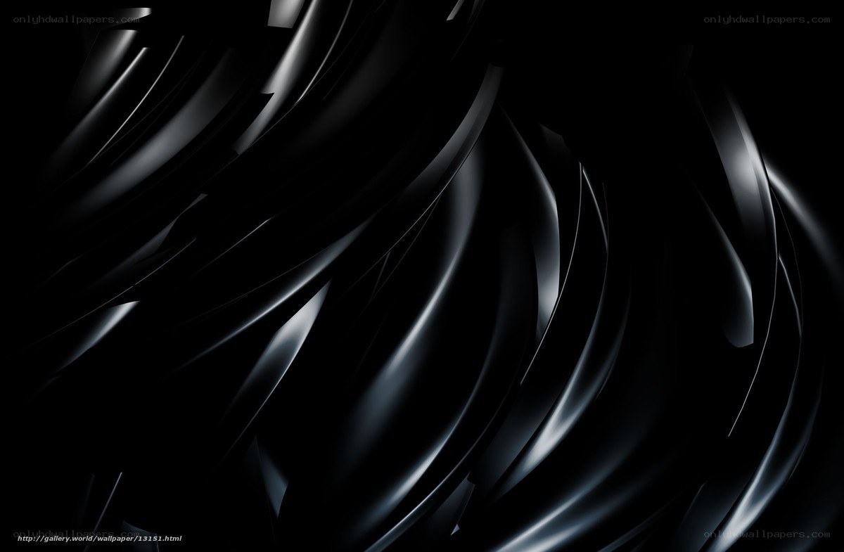 Abstract black wave design