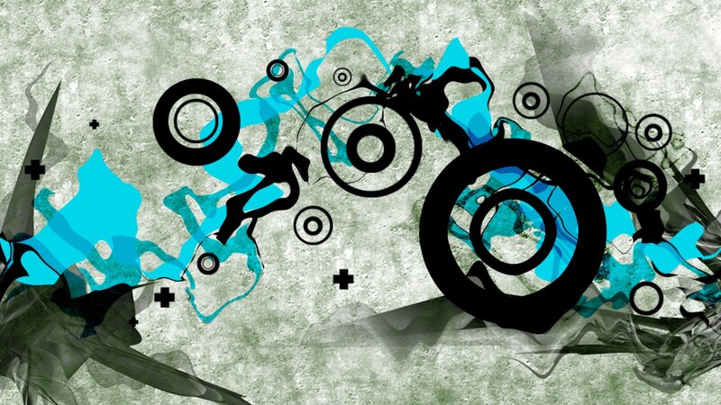 abstract blue and black art