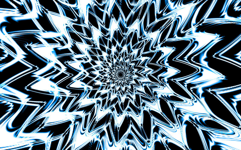 Abstract Blue and Black Pattern — Hypnotic