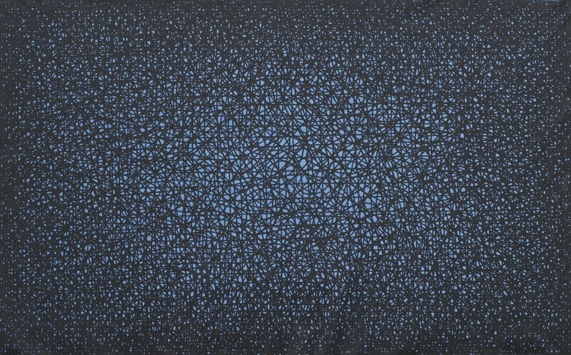 Abstract blue and black pattern