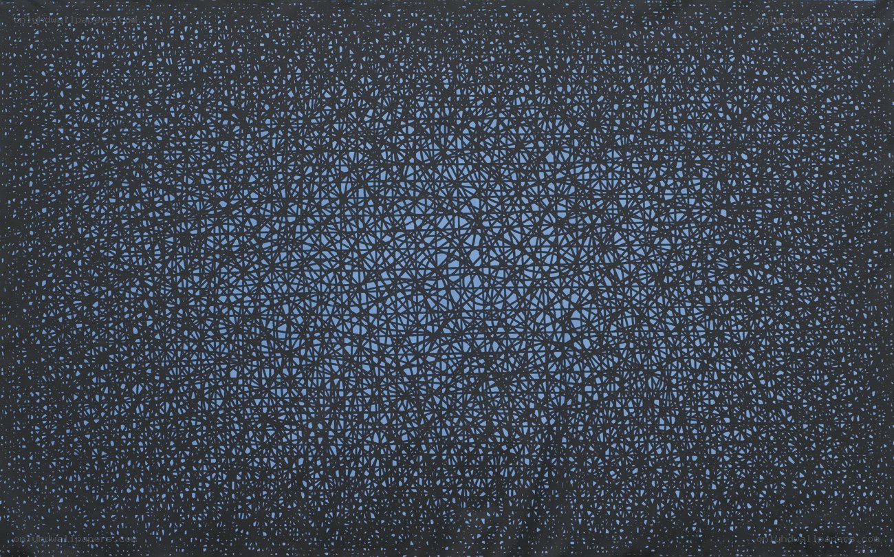 Abstract blue and black pattern