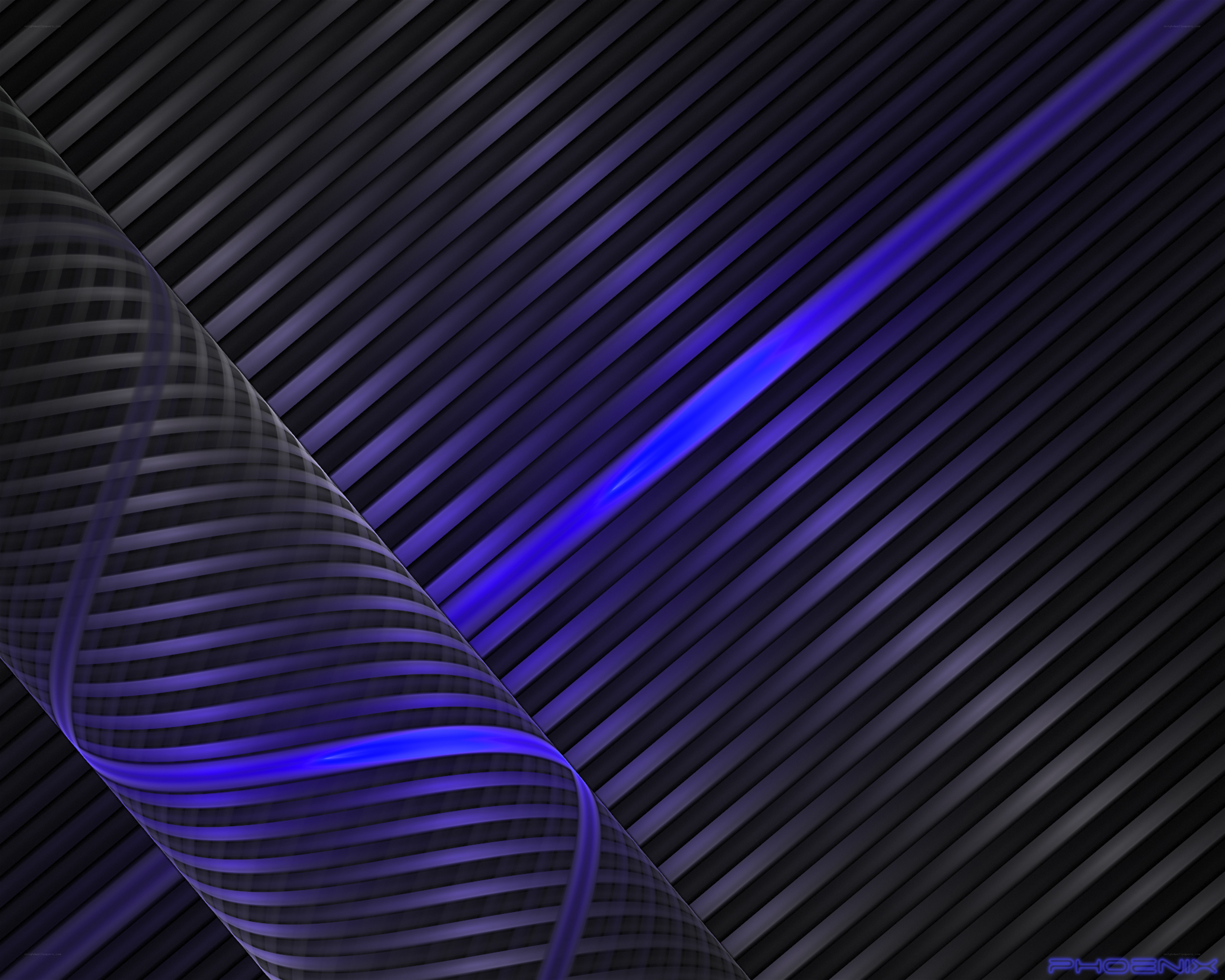 abstract blue and black stripes